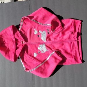 Baby Girl's Angel  Fleece Pink Hoodie 7/8